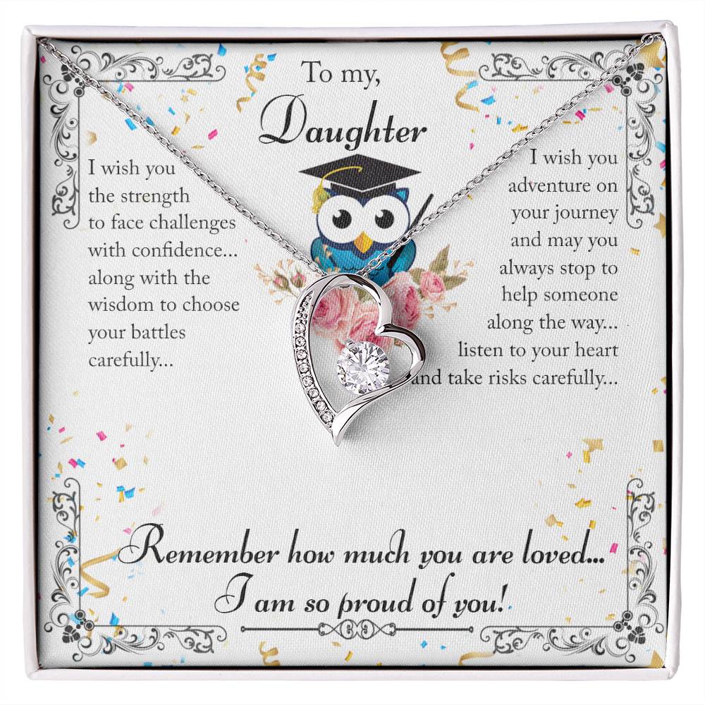To My Daughter. From Mom - I'm So Proud of You! Necklace