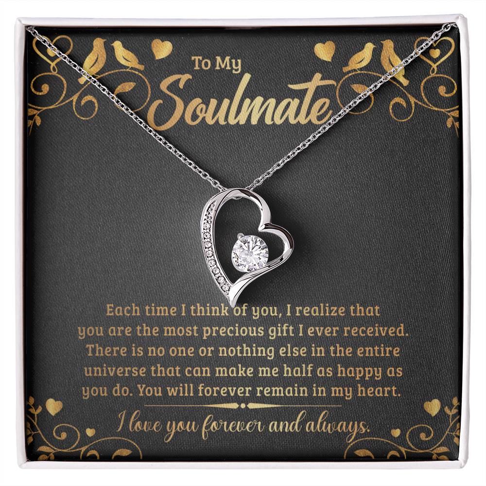 To My Soulmate - Forever Love Necklace