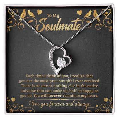 To My Soulmate - Forever Love Necklace