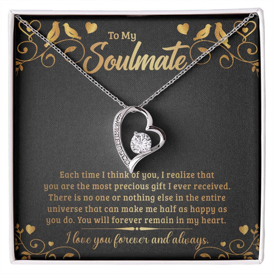 To My Soulmate - Forever Love Necklace