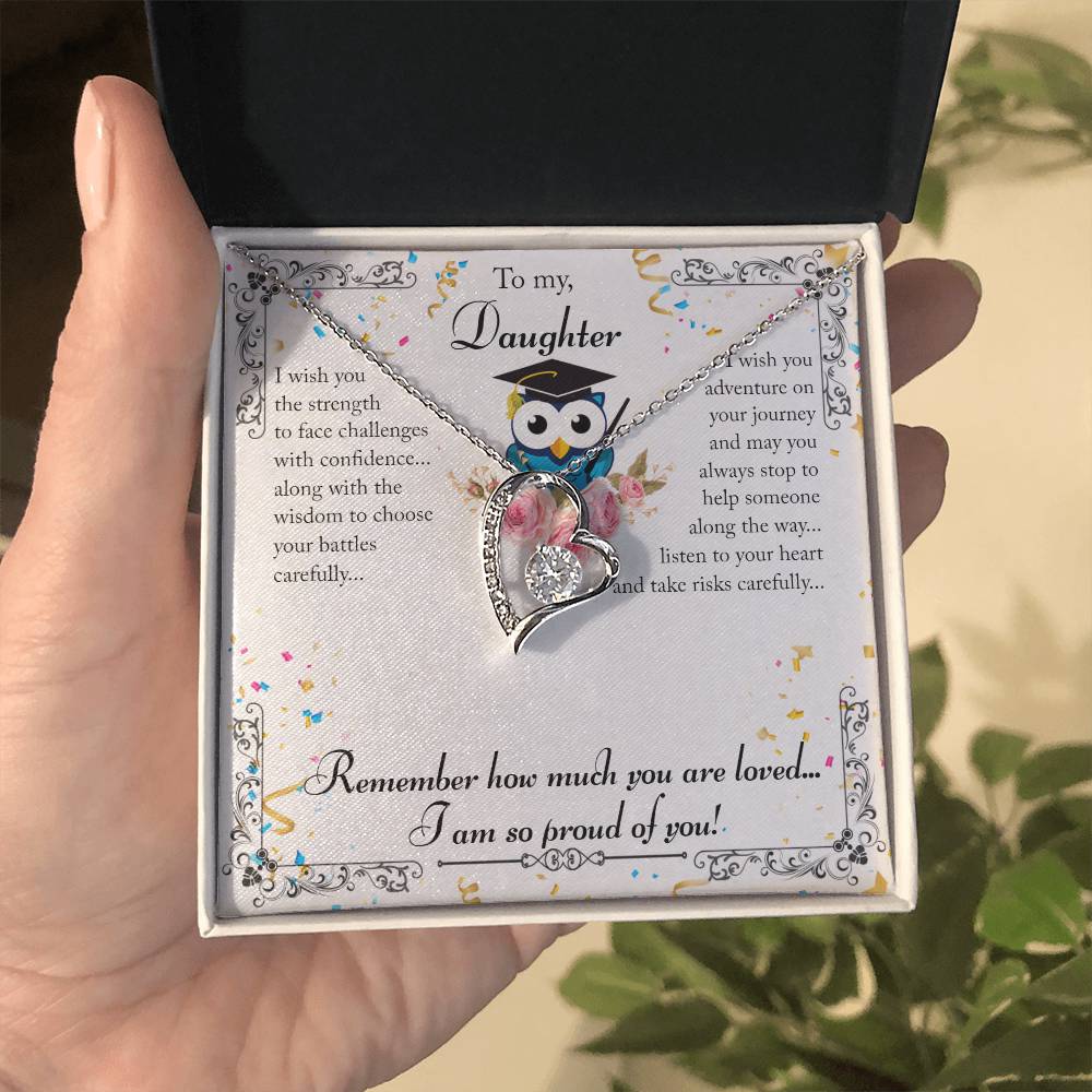 To My Daughter. From Mom - I'm So Proud of You! Necklace
