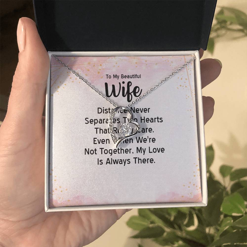 To My Beautiful Wife - Forever Love Necklace