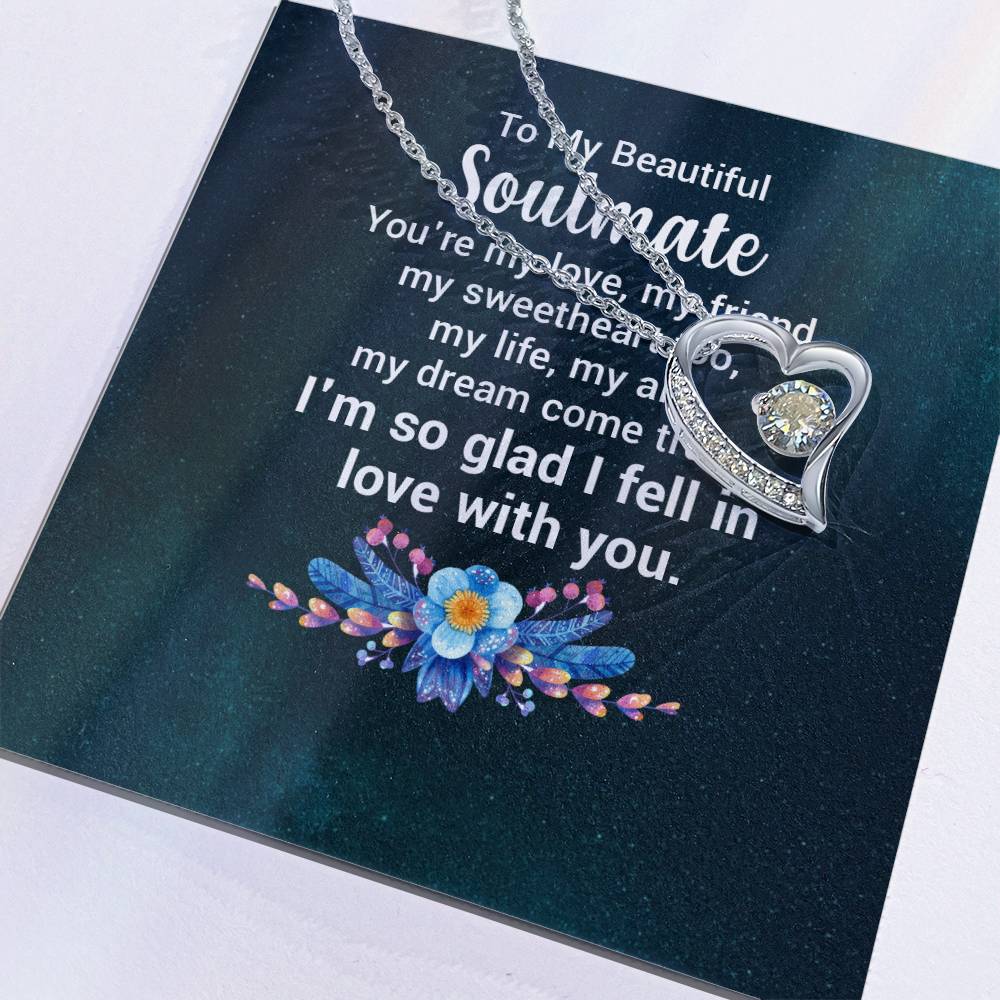 To My Beautiful Soulmate  - Forever Love Necklace
