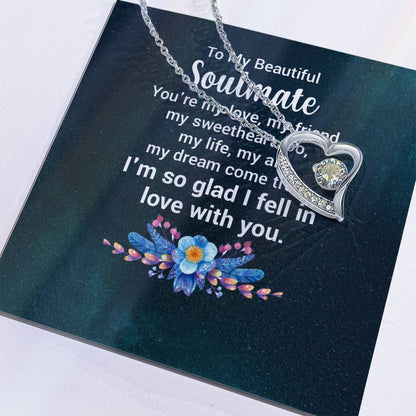 To My Beautiful Soulmate  - Forever Love Necklace