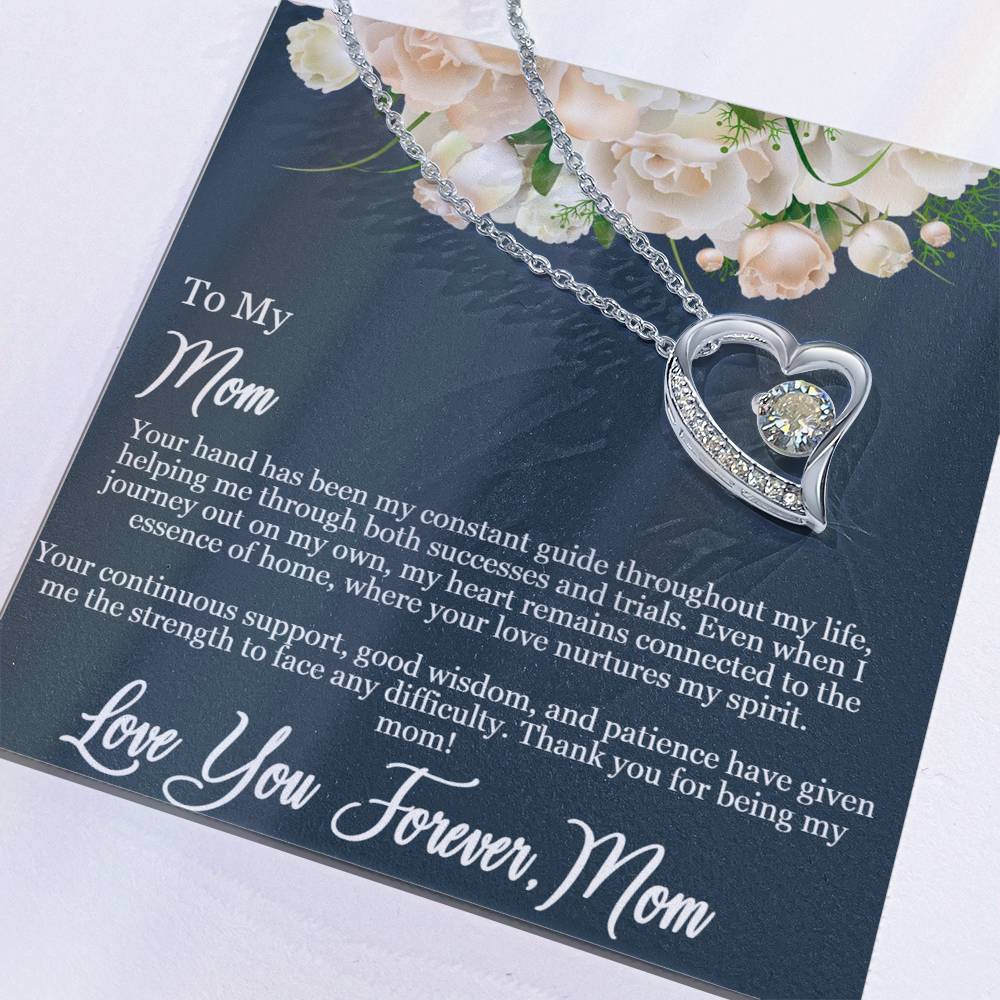 Daughter to Mom -Guiding Love Necklace: Heartfelt Mother's Day Card