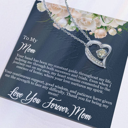 Daughter to Mom -Guiding Love Necklace: Heartfelt Mother's Day Card