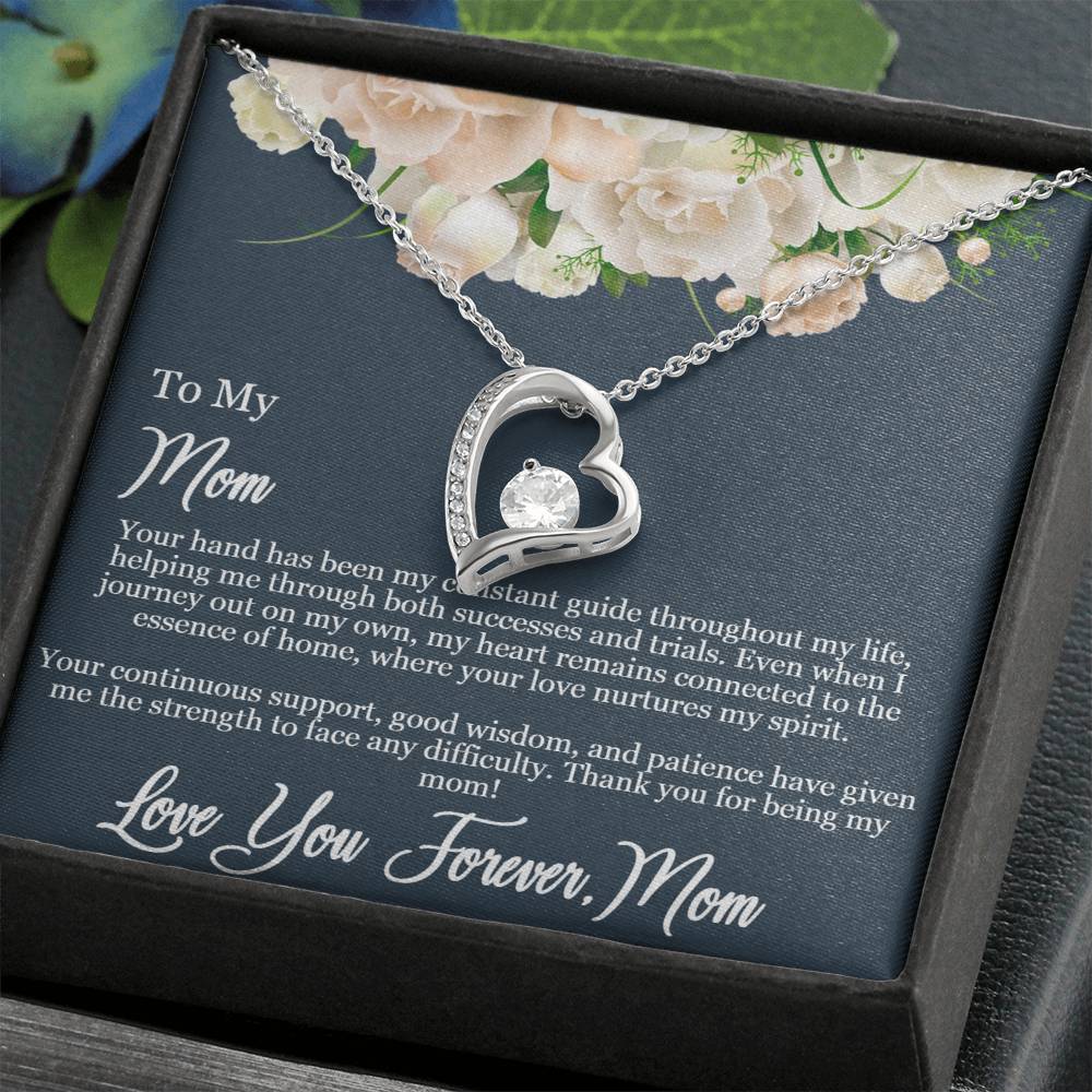 Daughter to Mom -Guiding Love Necklace: Heartfelt Mother's Day Card