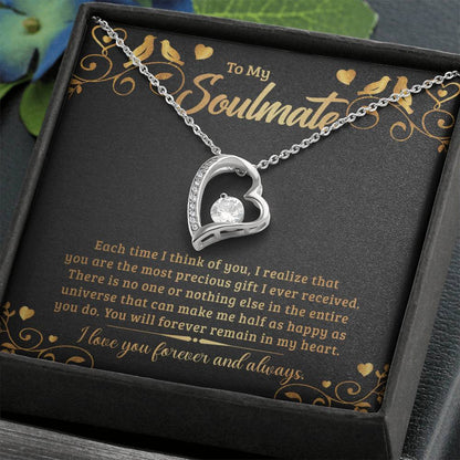 To My Soulmate - Forever Love Necklace
