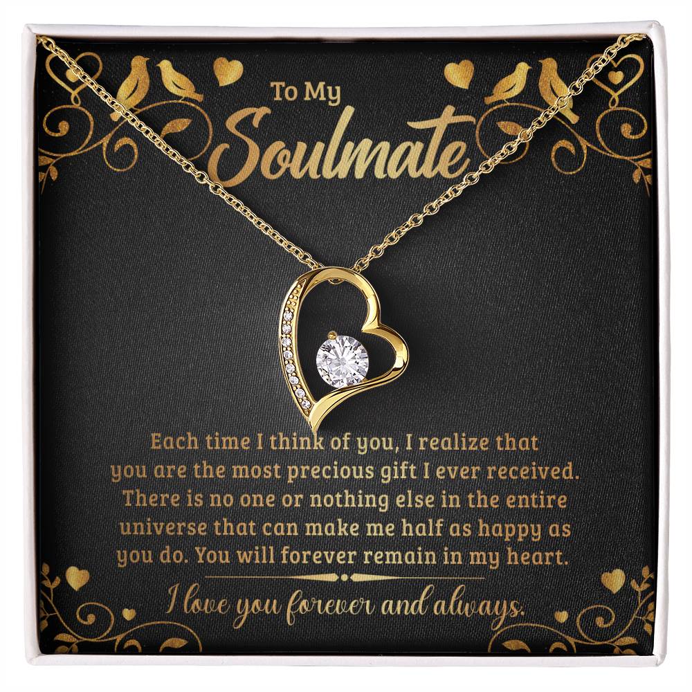 To My Soulmate - Forever Love Necklace