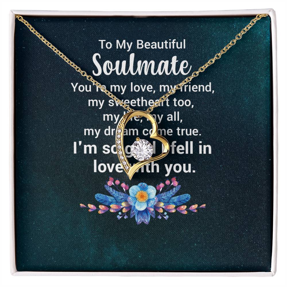 To My Beautiful Soulmate  - Forever Love Necklace