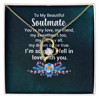 To My Beautiful Soulmate  - Forever Love Necklace