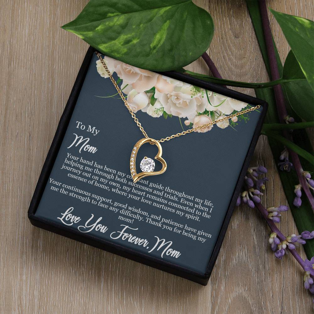 Daughter to Mom -Guiding Love Necklace: Heartfelt Mother's Day Card