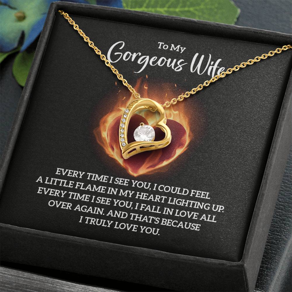To My Gorgeous Wife - Forever Love Necklace