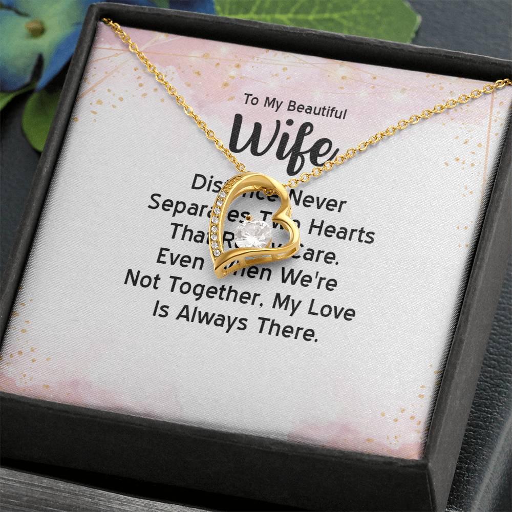 To My Beautiful Wife - Forever Love Necklace