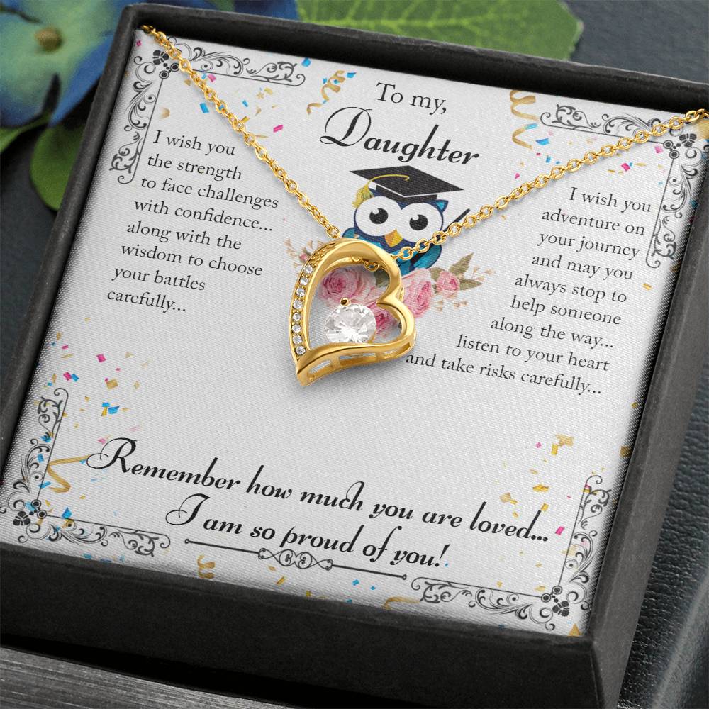 To My Daughter. From Mom - I'm So Proud of You! Necklace