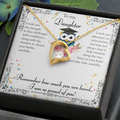 To My Daughter. From Mom - I'm So Proud of You! Necklace