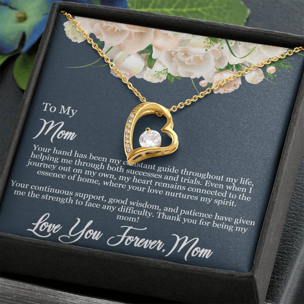 Daughter to Mom -Guiding Love Necklace: Heartfelt Mother's Day Card