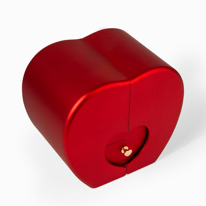 To My Wife: Love Knot Necklace with Red Heart Rose Box