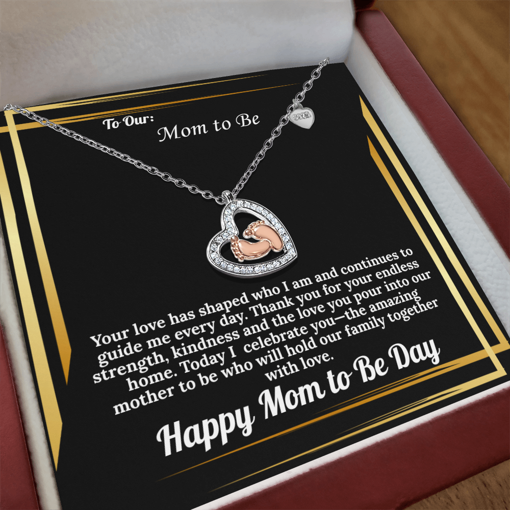 To Our Mom To Be Necklace