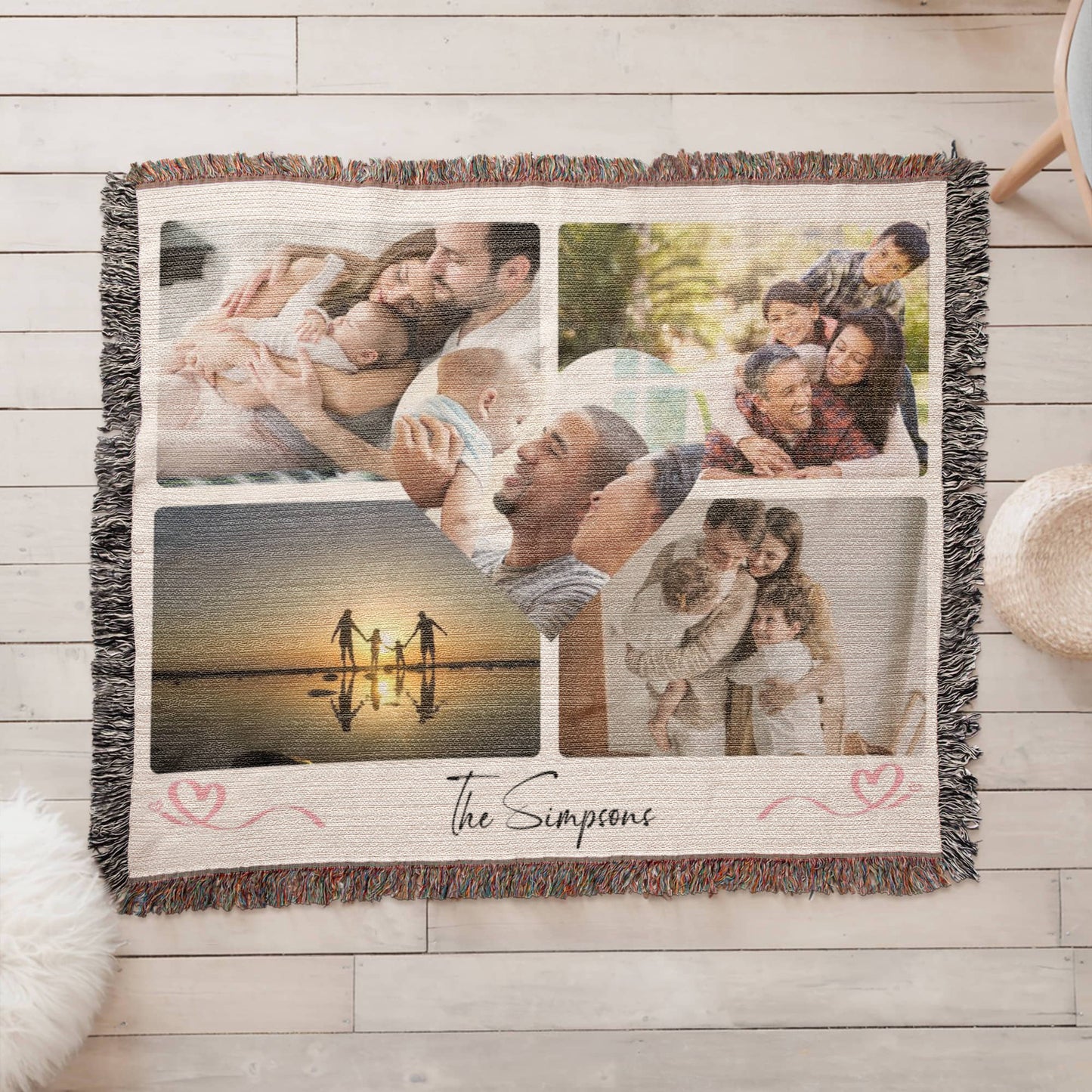 Photo Heirloom Woven Blanket - Preserve Your Cherished Family Memories!