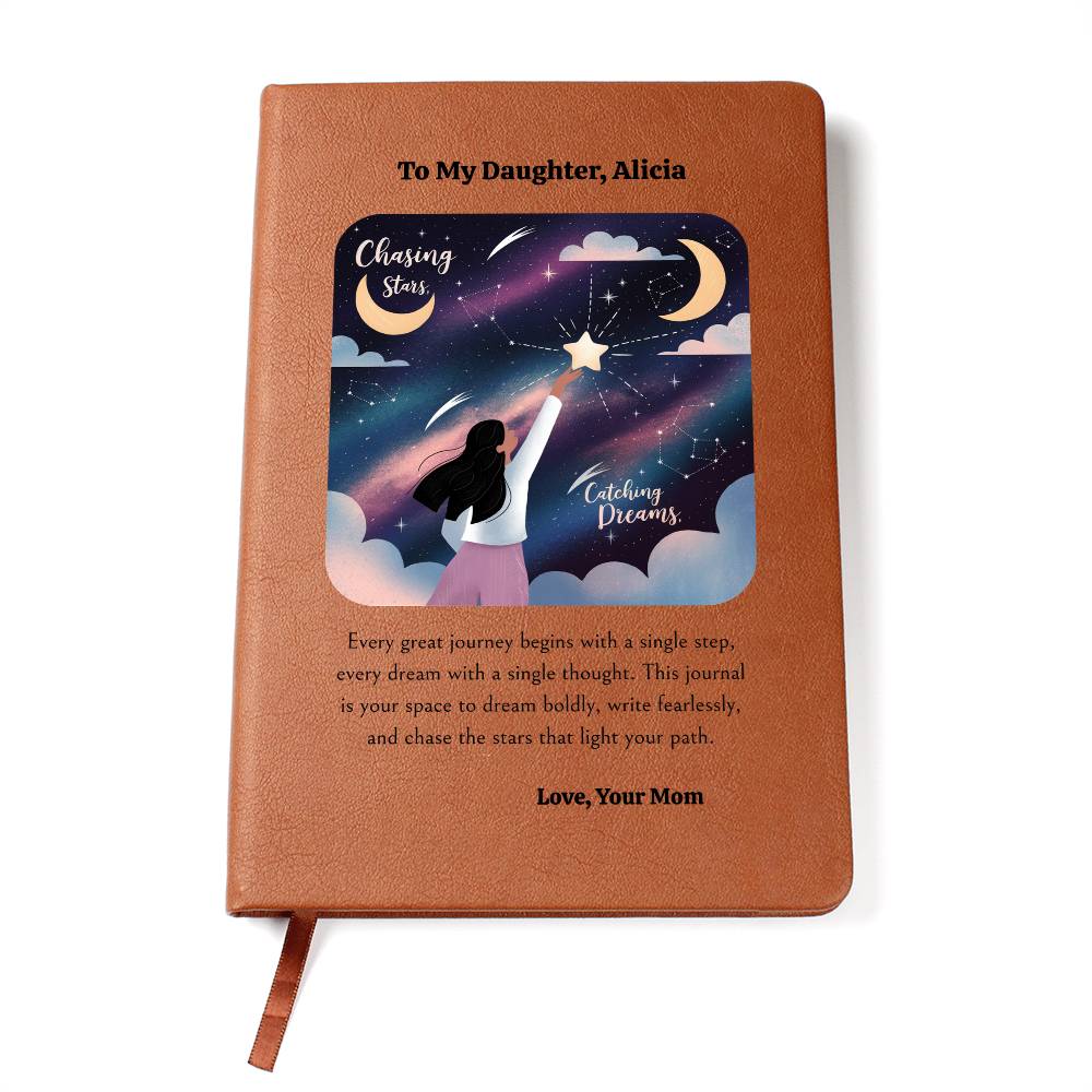 Every Great Journey Begins With a Single Step Graphic Leather Journal