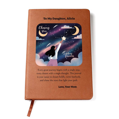 Every Great Journey Begins With a Single Step Graphic Leather Journal