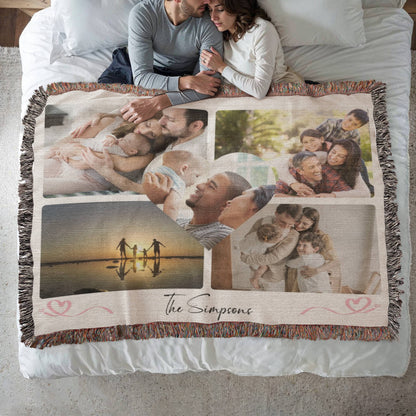 Photo Heirloom Woven Blanket - Preserve Your Cherished Family Memories!