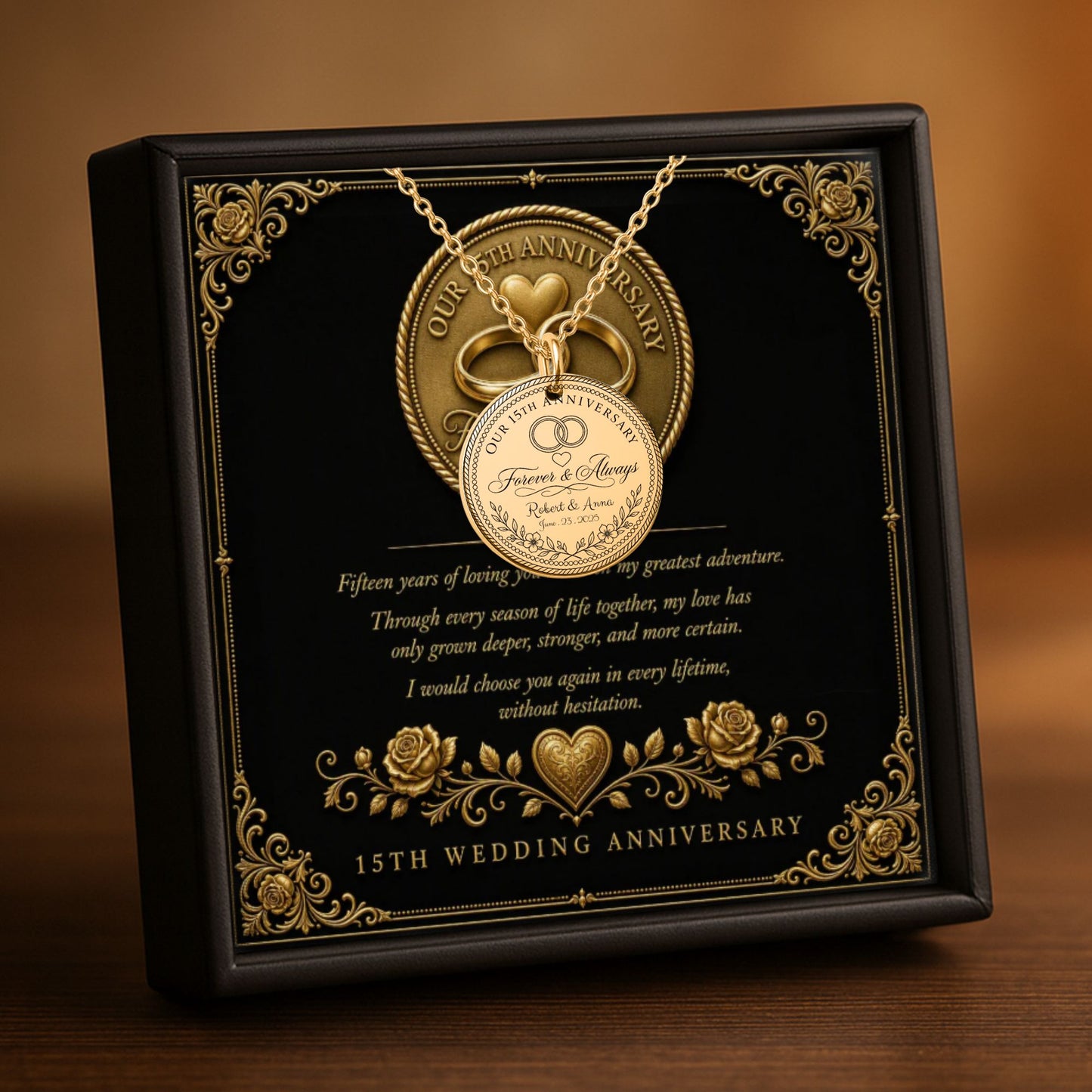 Fine Links Coin Necklace