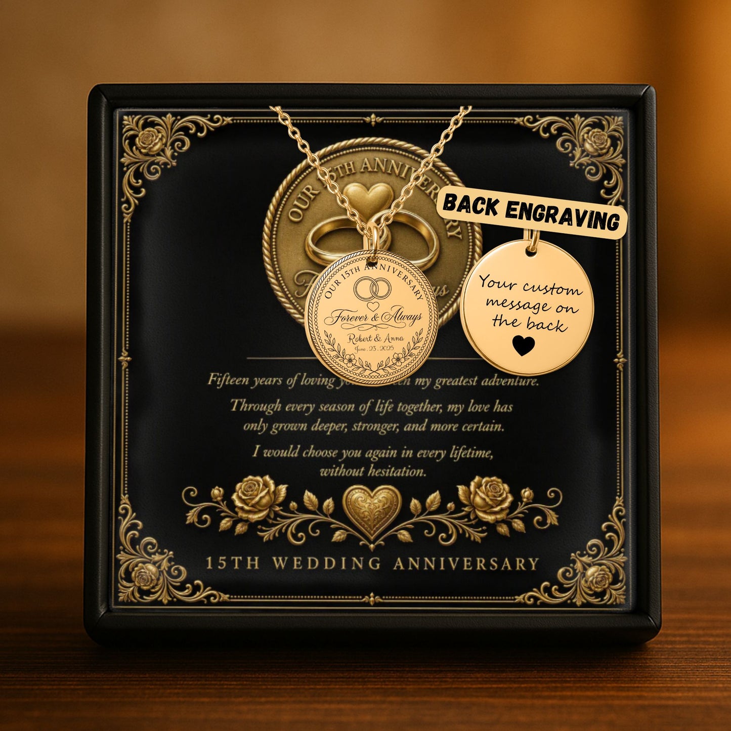 Fine Links Coin Necklace