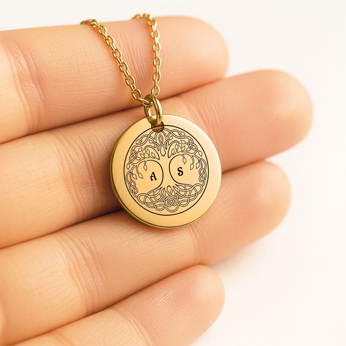Fine Links Coin Necklace