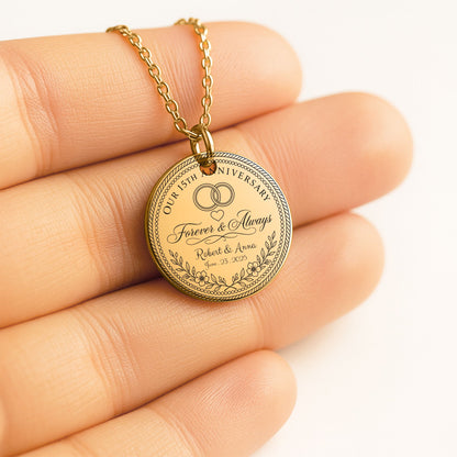 Fine Links Coin Necklace