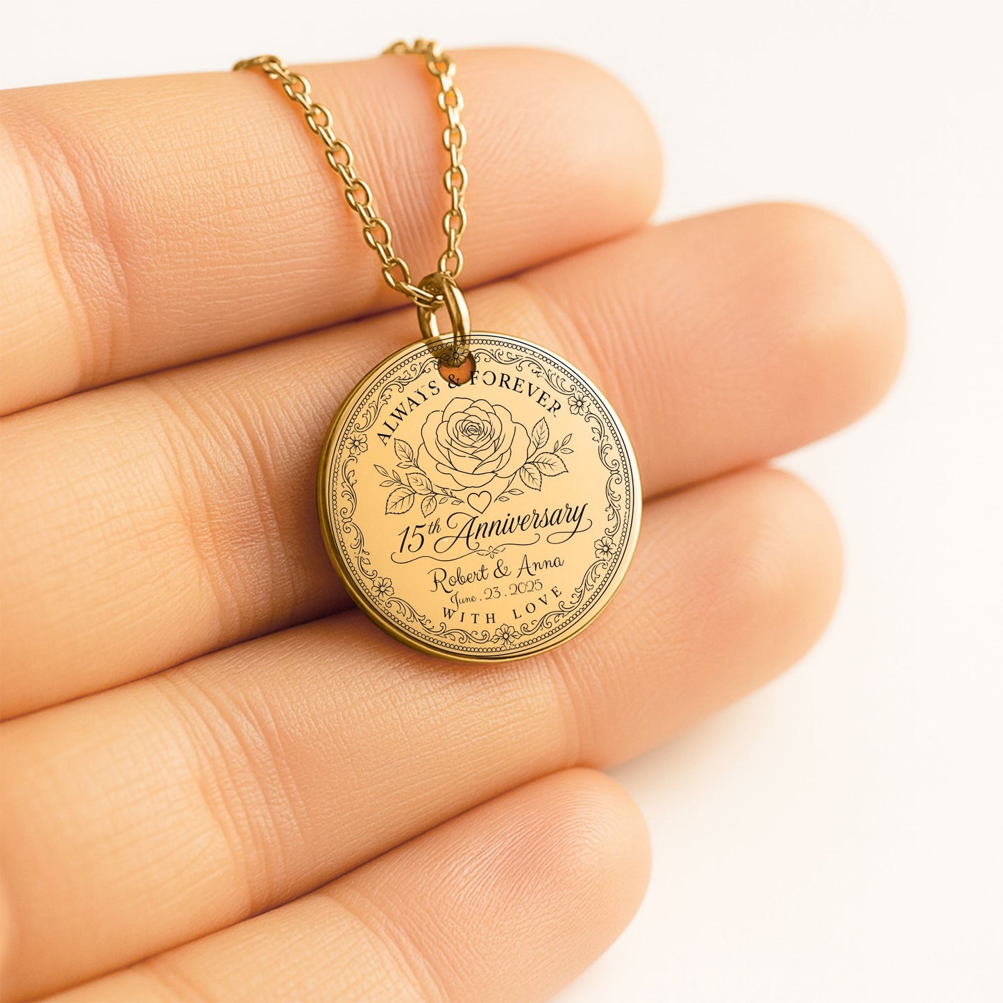 Fine Links Coin Necklace