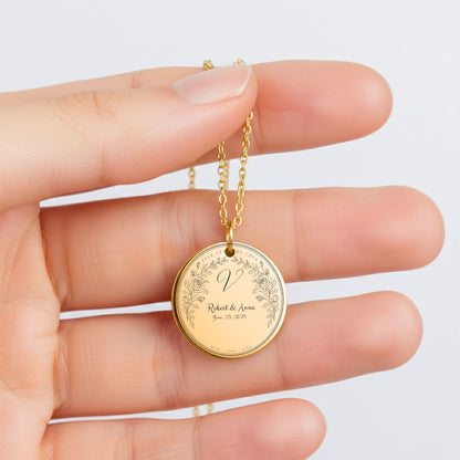 Fine Links Coin Necklace
