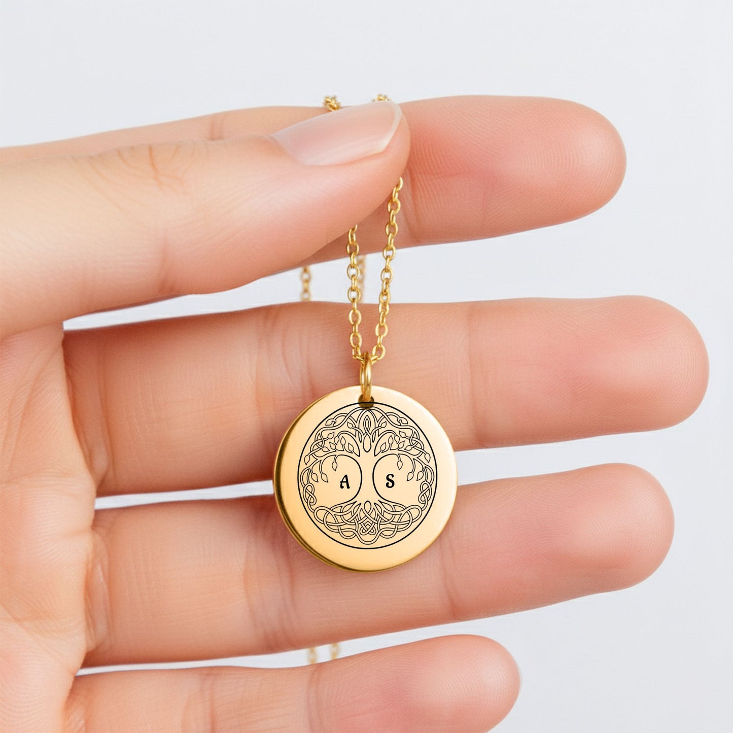 Fine Links Coin Necklace