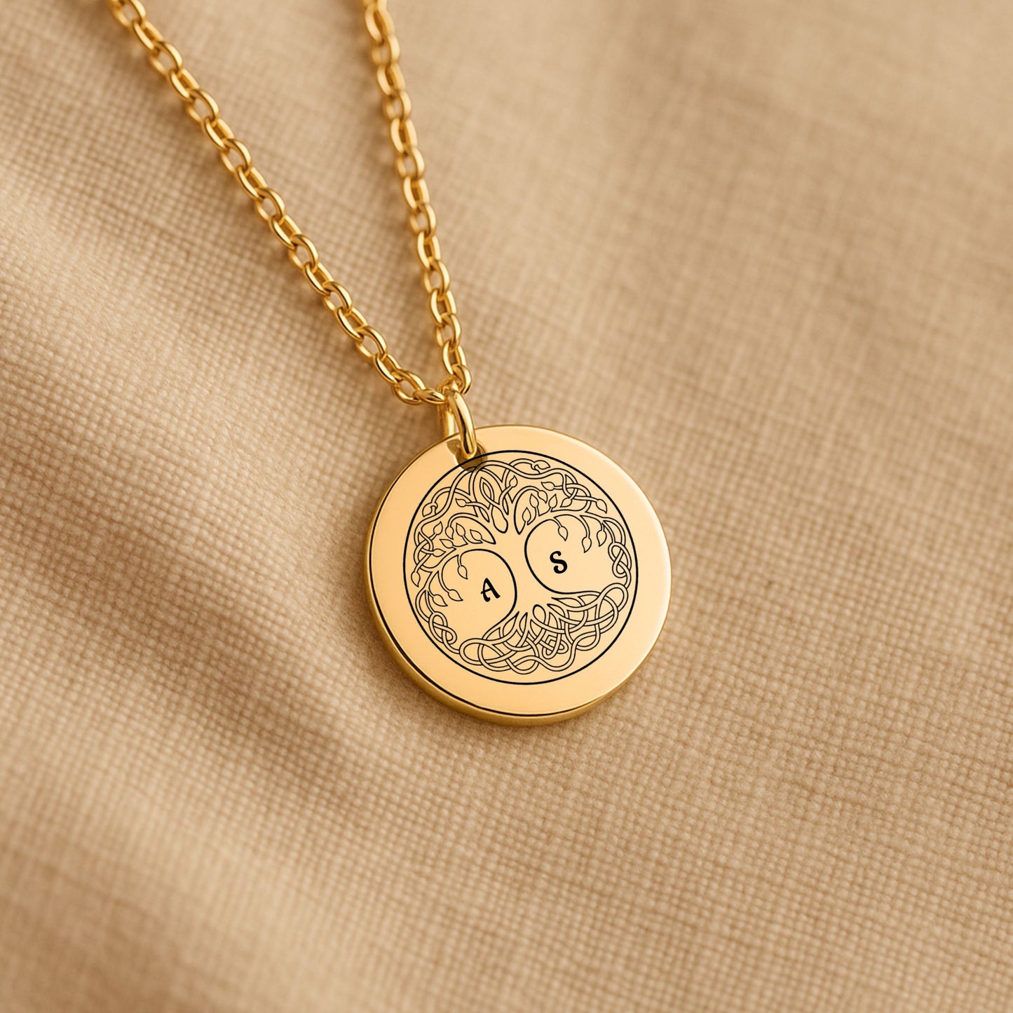 Fine Links Coin Necklace
