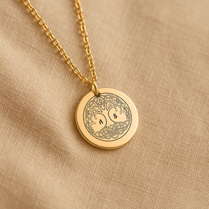 Fine Links Coin Necklace