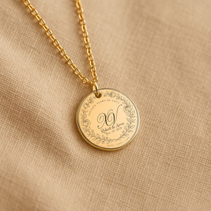 Fine Links Coin Necklace