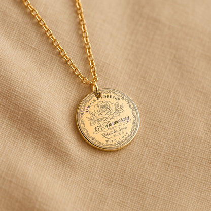 Fine Links Coin Necklace