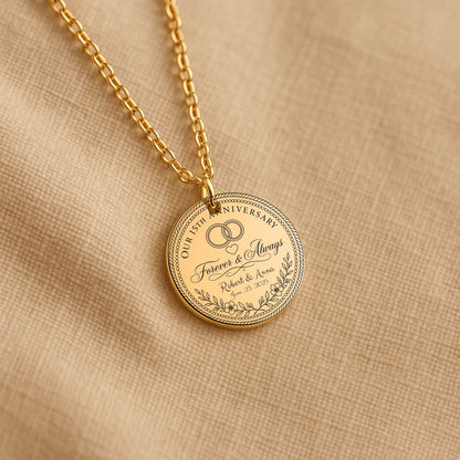 Fine Links Coin Necklace