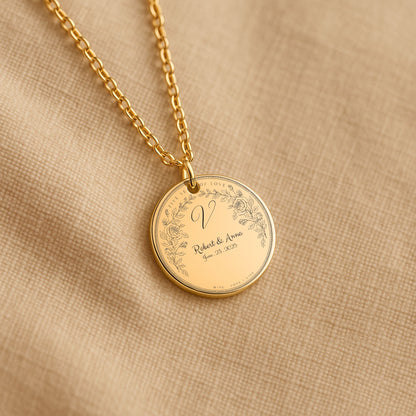 Fine Links Coin Necklace