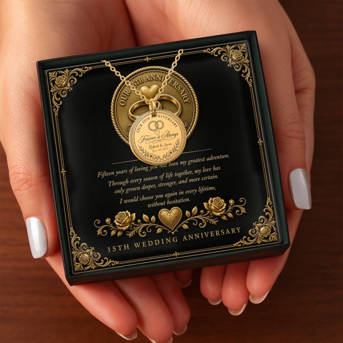 Fine Links Coin Necklace