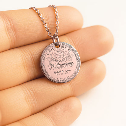 Fine Links Coin Necklace