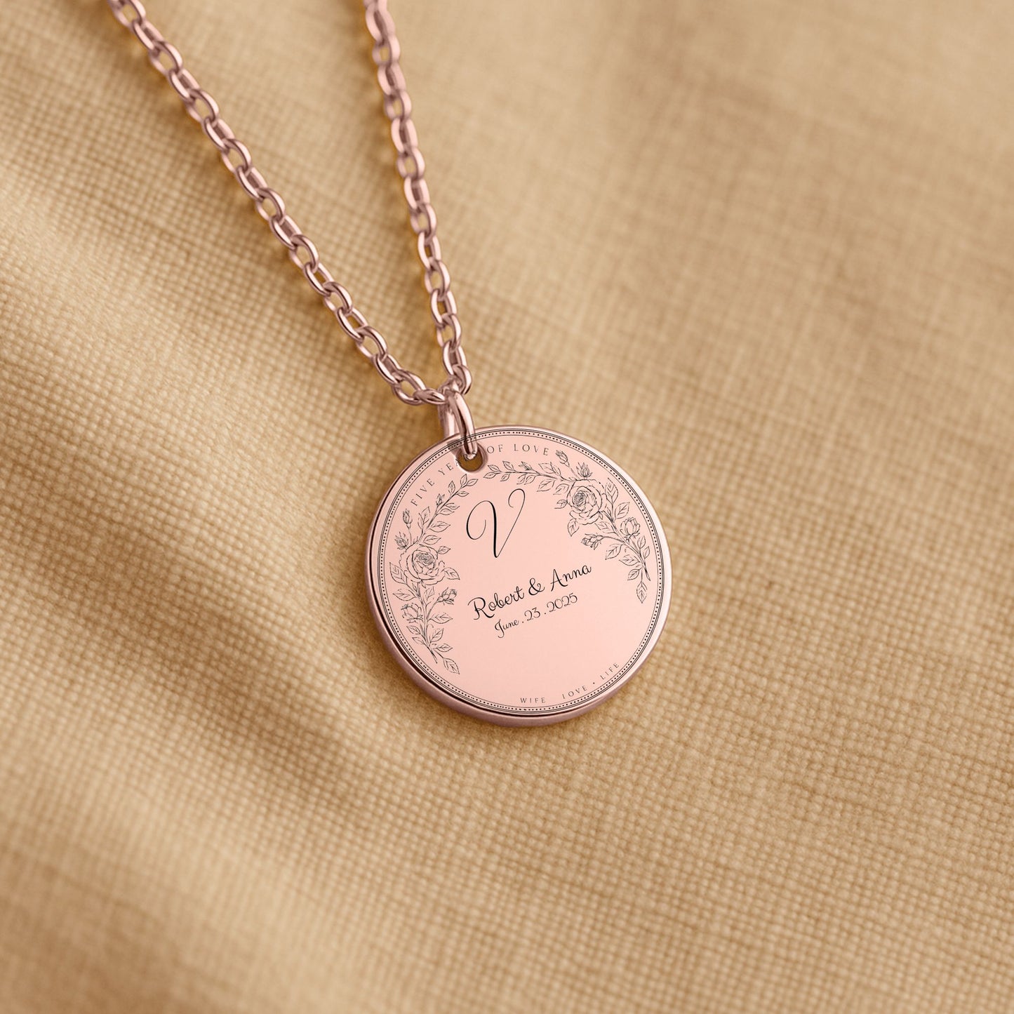 Fine Links Coin Necklace