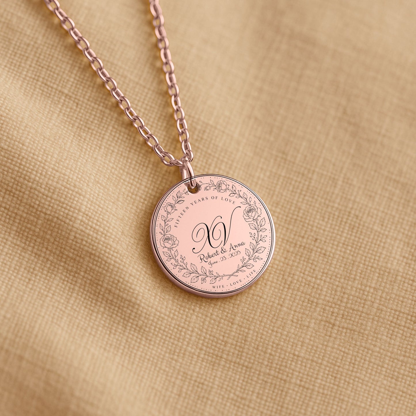 Fine Links Coin Necklace
