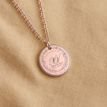 Fine Links Coin Necklace