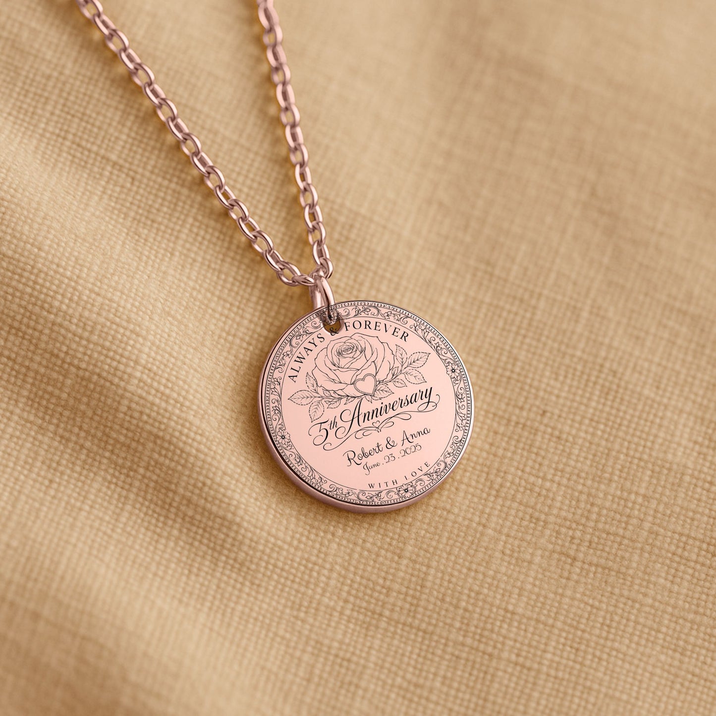 Fine Links Coin Necklace