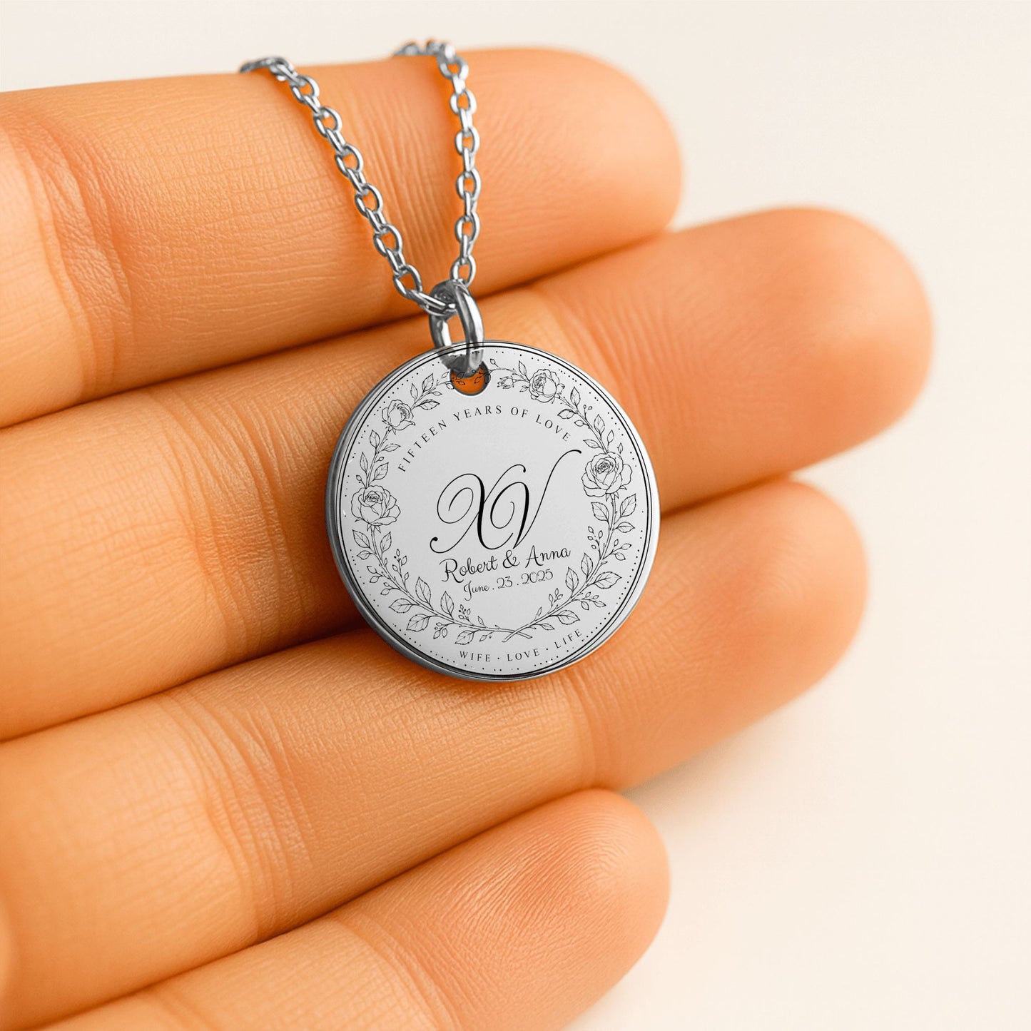 Fine Links Coin Necklace