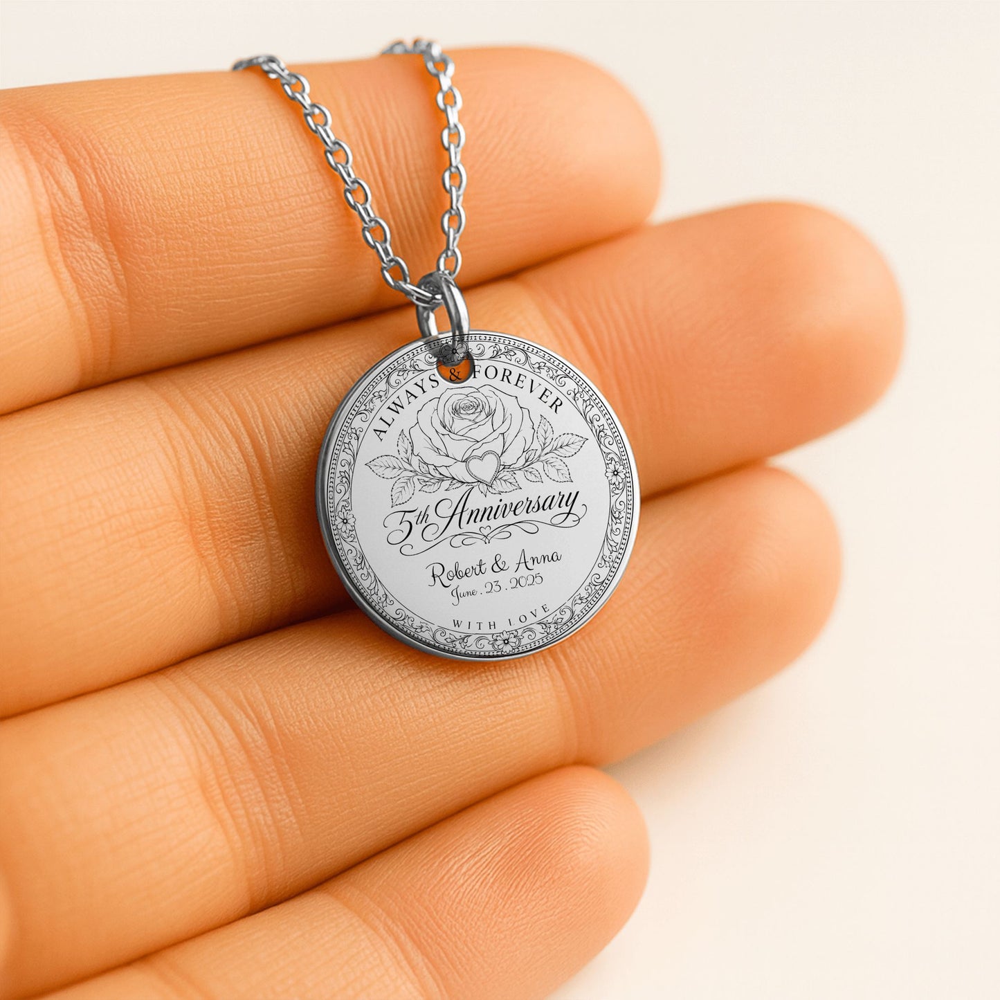 Fine Links Coin Necklace