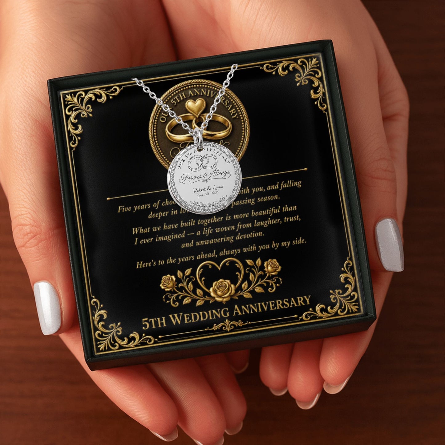 Fine Links Coin Necklace