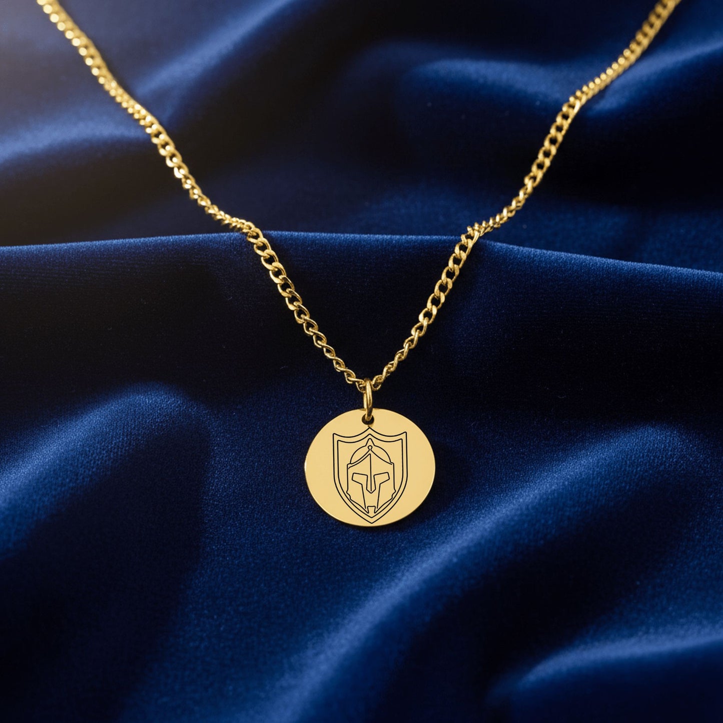 Personalized Shield Pendant Necklace, Customed Engrave Jewelry, Unique Family Crest Gift